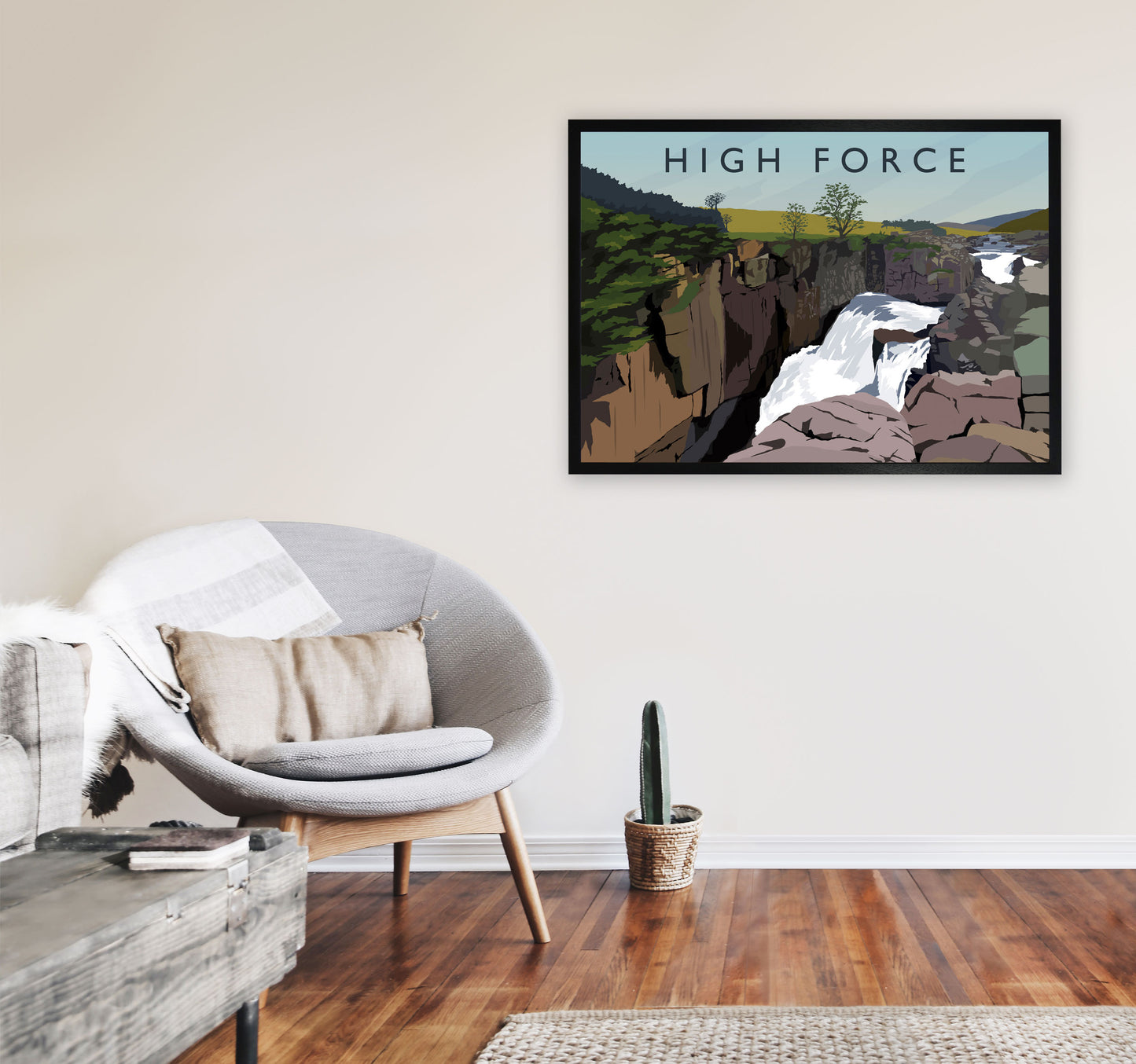 High Force 2 by Richard O'Neill A1 White Frame