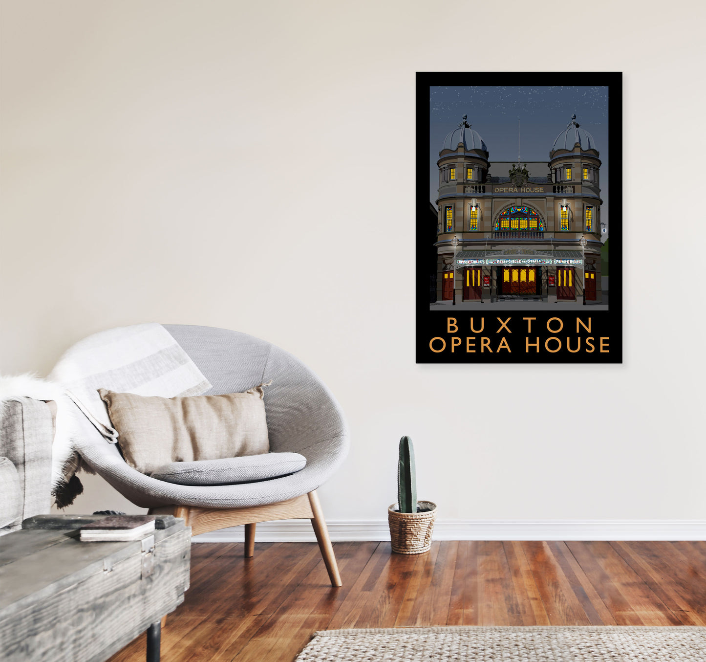 Buxton Opera House 2 by Richard O'Neill A1 Black Frame