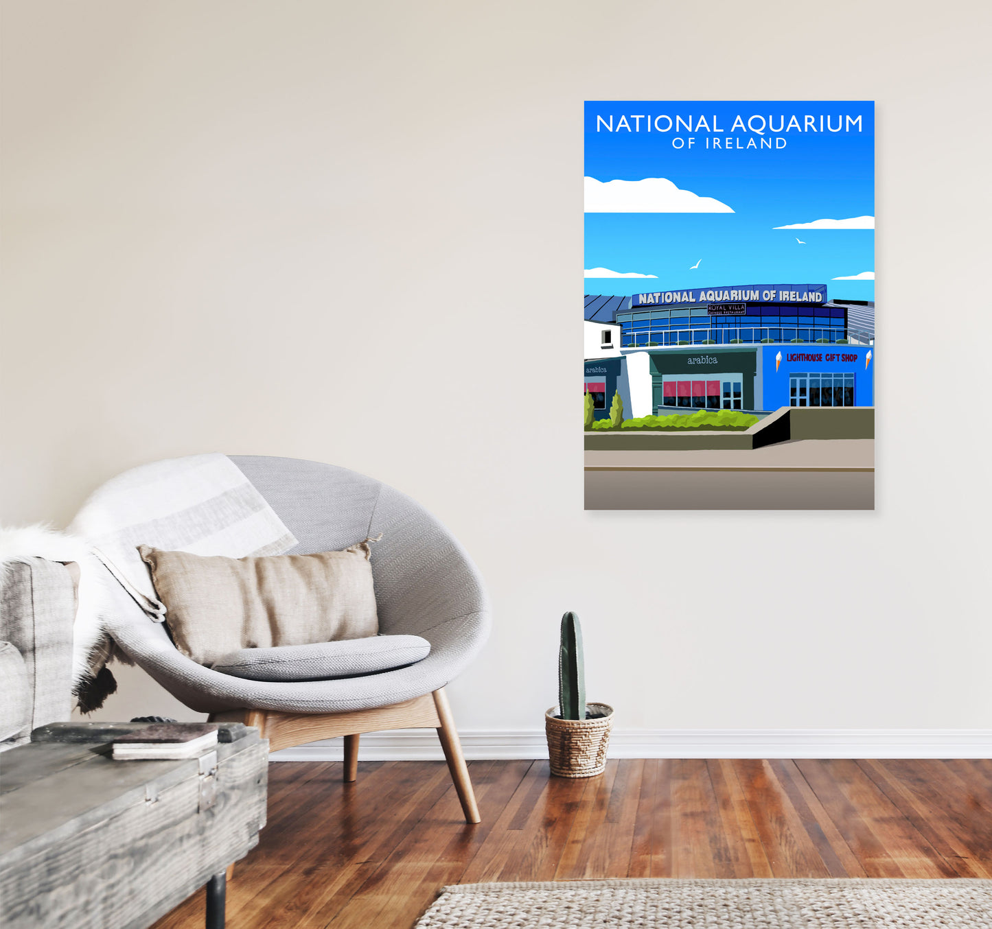 National Aquarium Ireland (Portrait) by Richard O'Neill A1 Black Frame