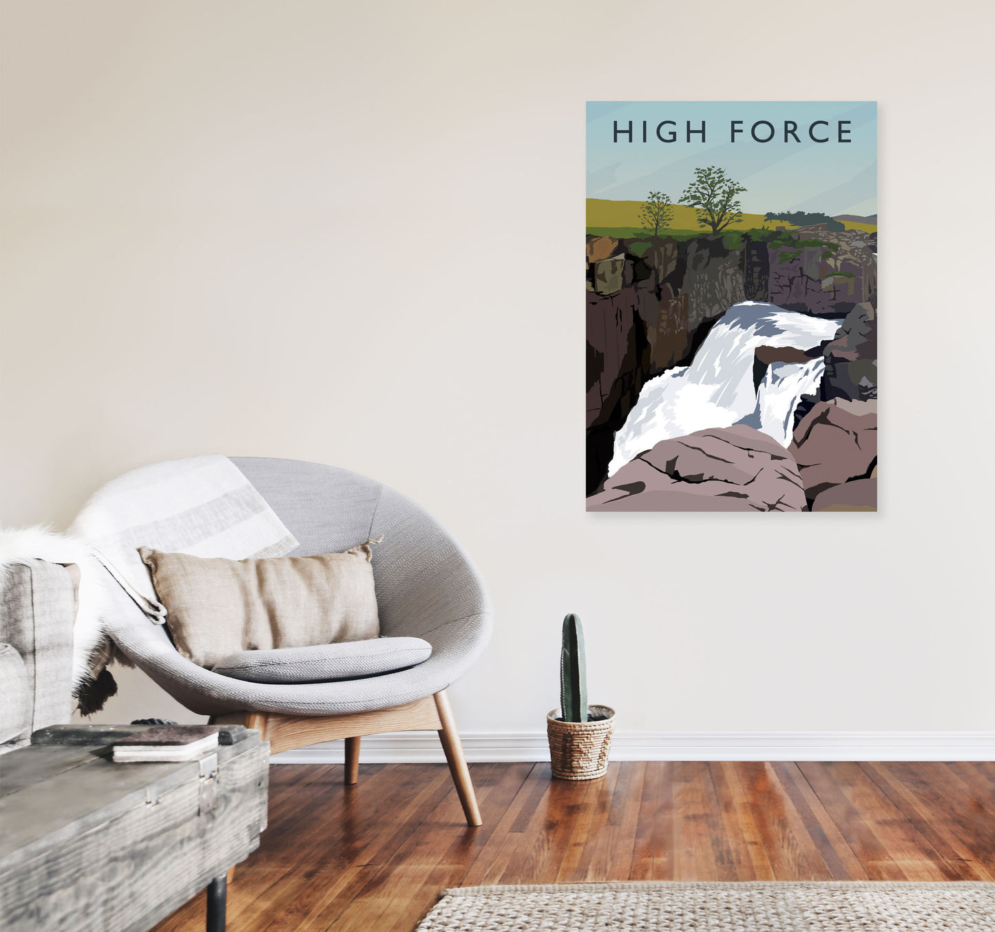 High Force 2 portrait by Richard O'Neill A1 Black Frame