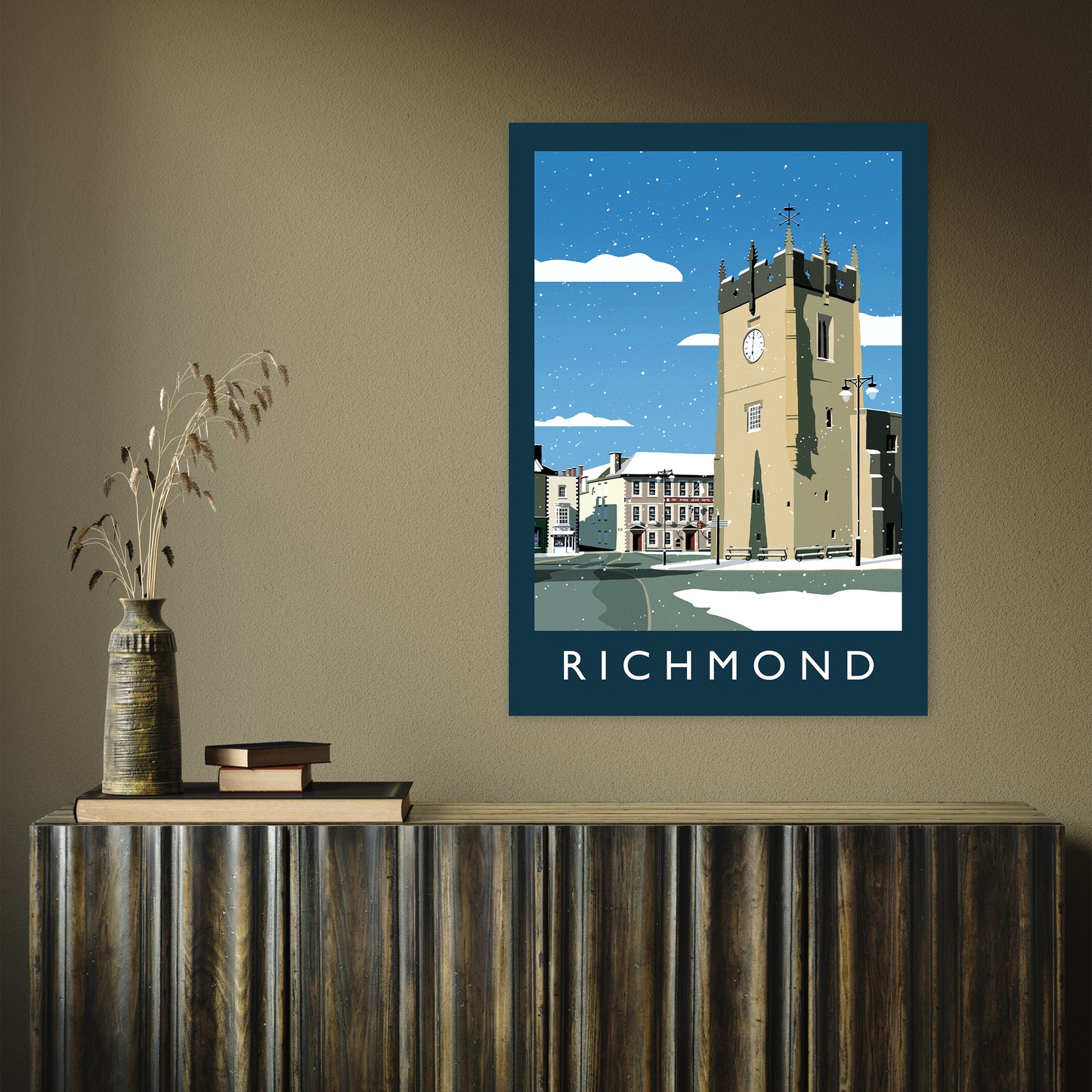Richmond 2 (Snow) portrait by Richard O'Neill A1 Print Only