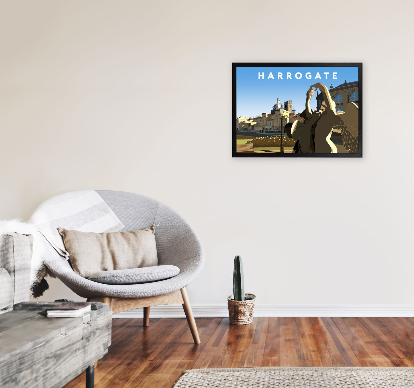 Harrogate 2 by Richard O'Neill A2 White Frame