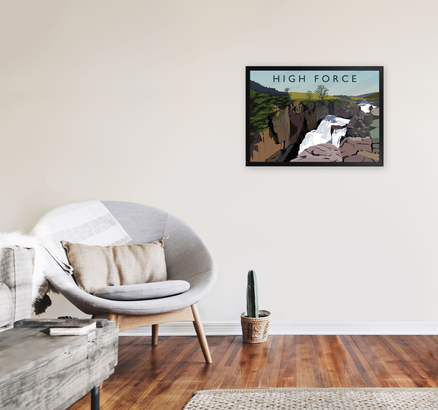 High Force 2 by Richard O'Neill A2 White Frame