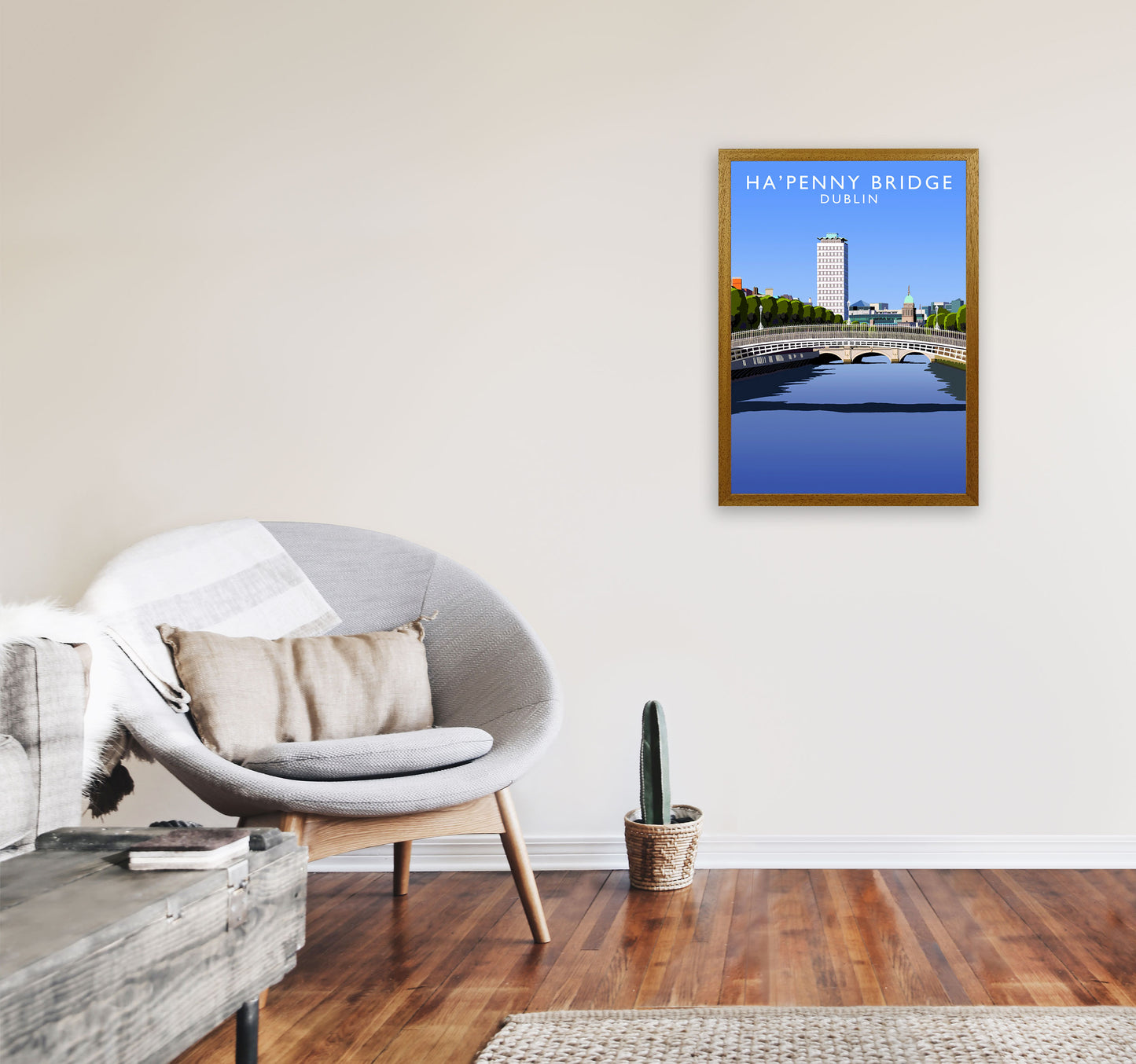 Ha'Penny Bridge by Richard O'Neill A2 Print Only