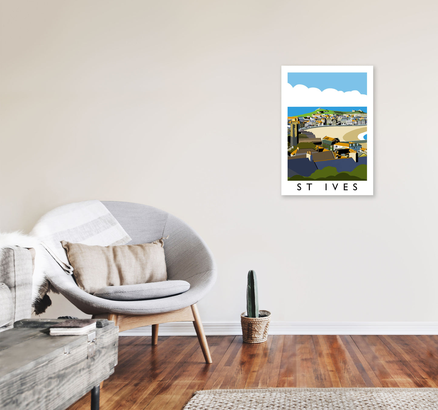 St Ives by Richard O'Neill A2 Black Frame