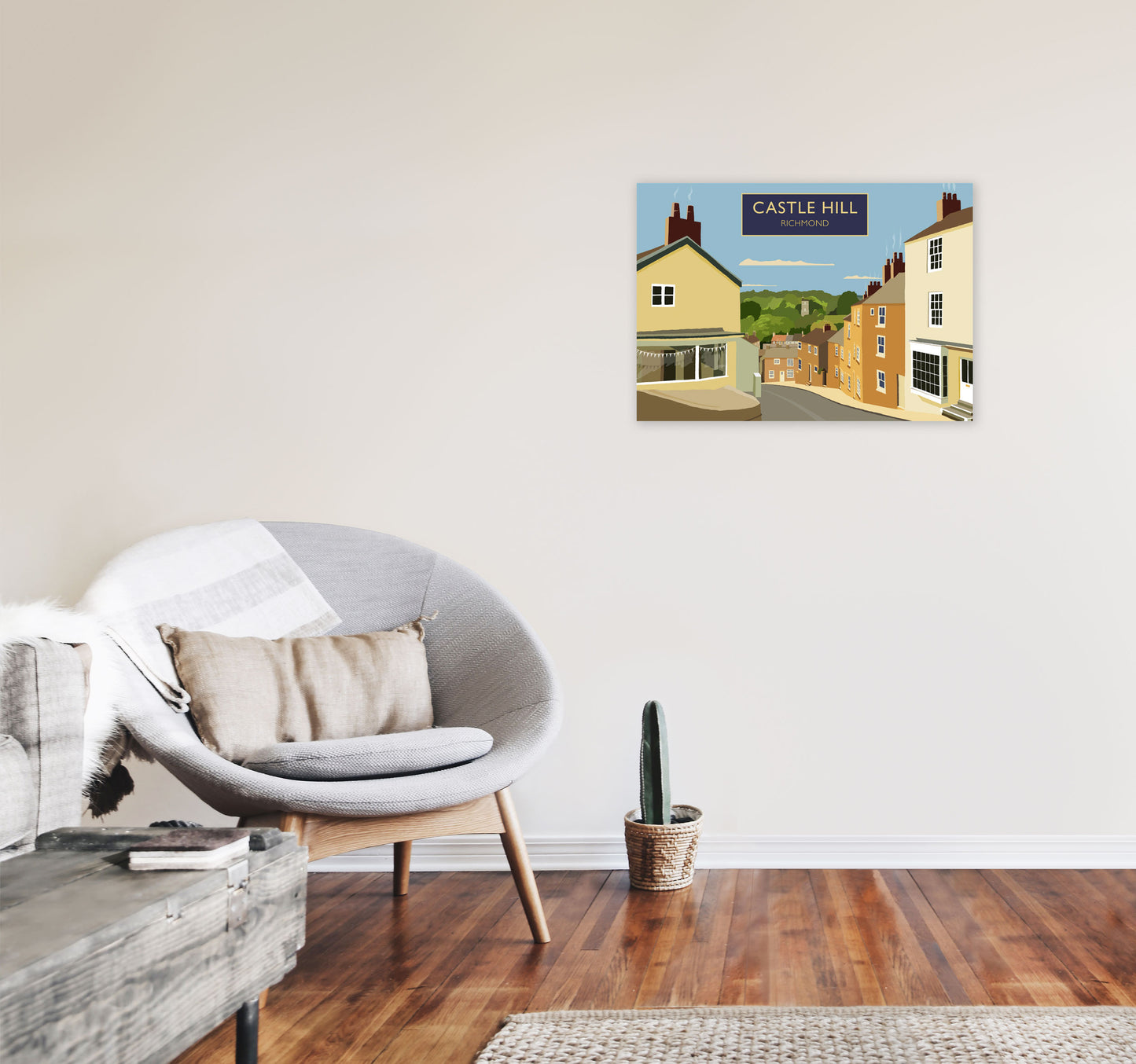 Castle Hill Richmond by Richard O'Neill A2 Black Frame