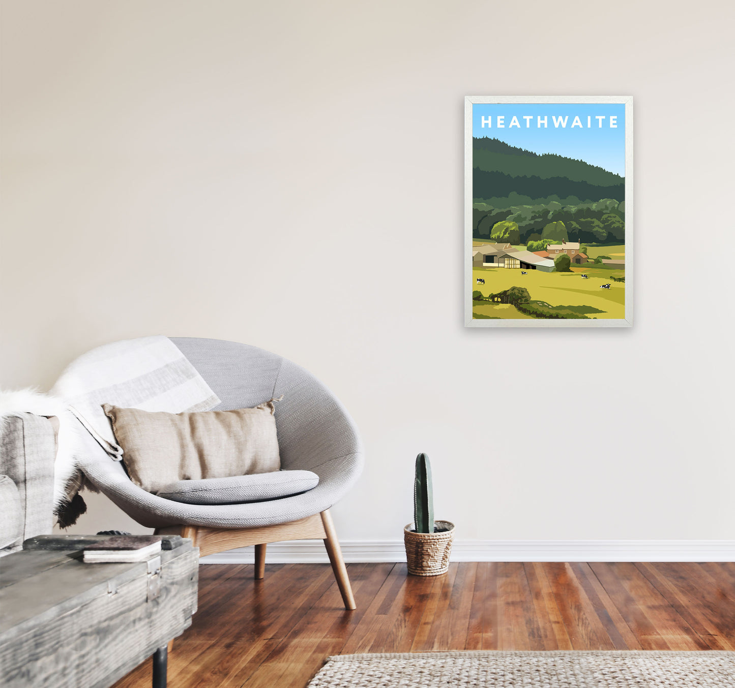 Heathwaite Portrait by Richard O'Neill A2 Oak Frame