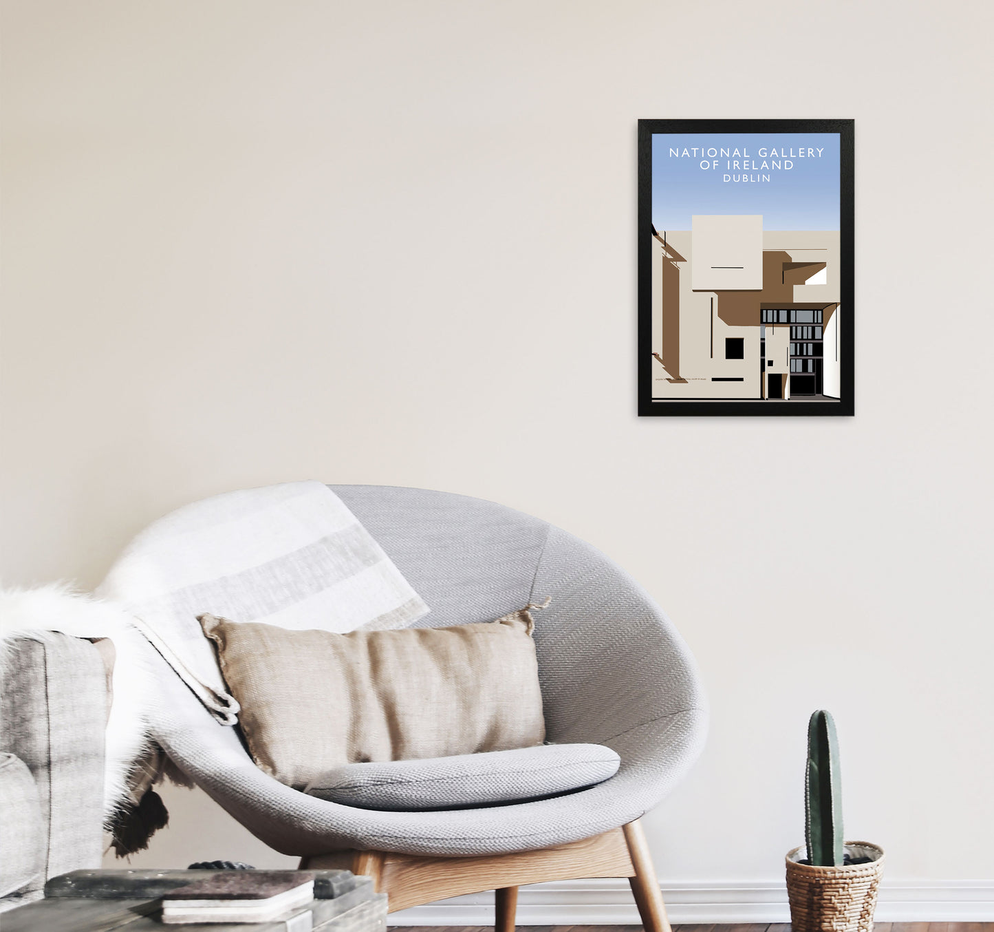 National Gallery Of Ireland by Richard O'Neill A3 White Frame