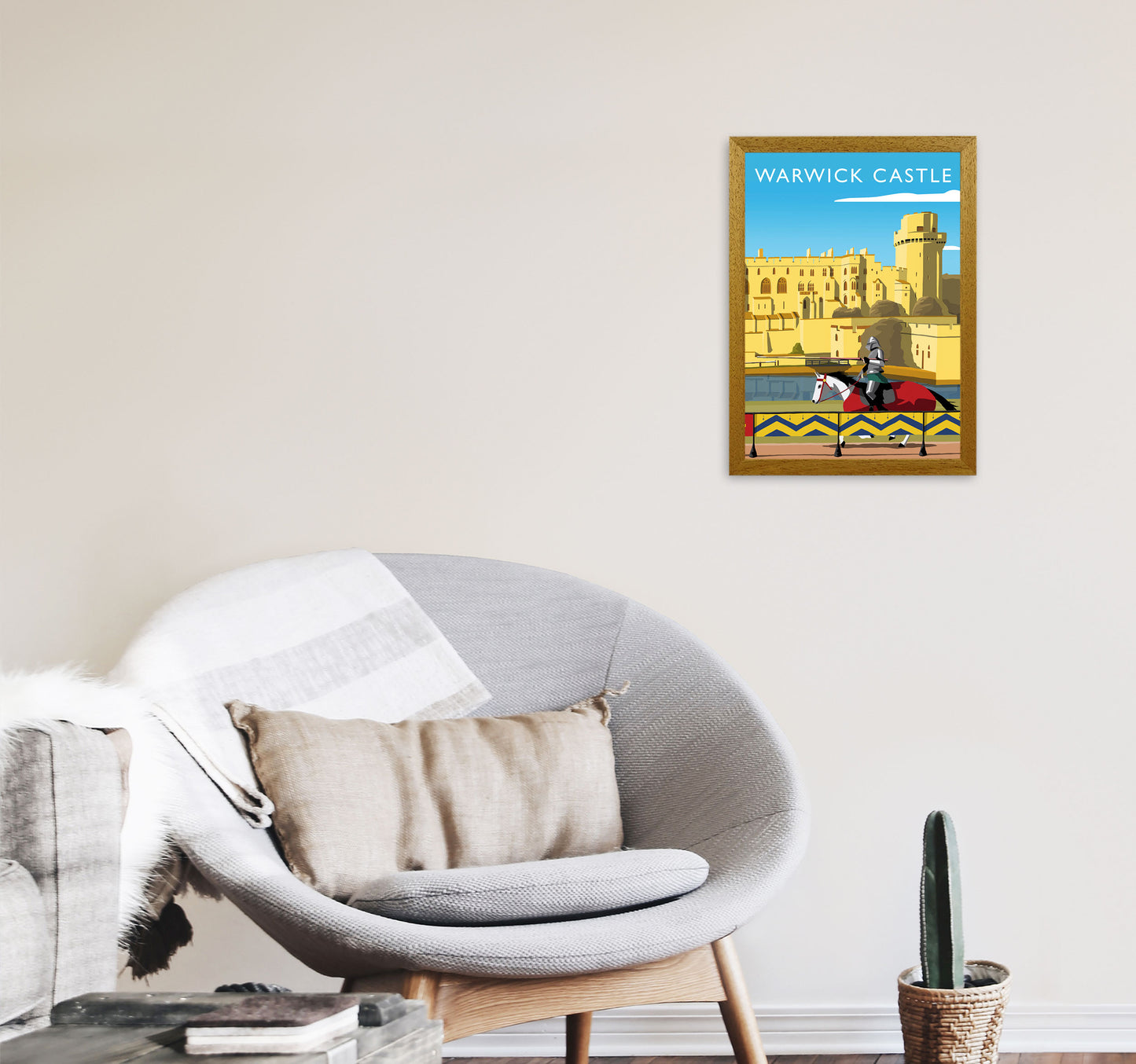 Warwick Castle Portrait by Richard O'Neill A3 Print Only