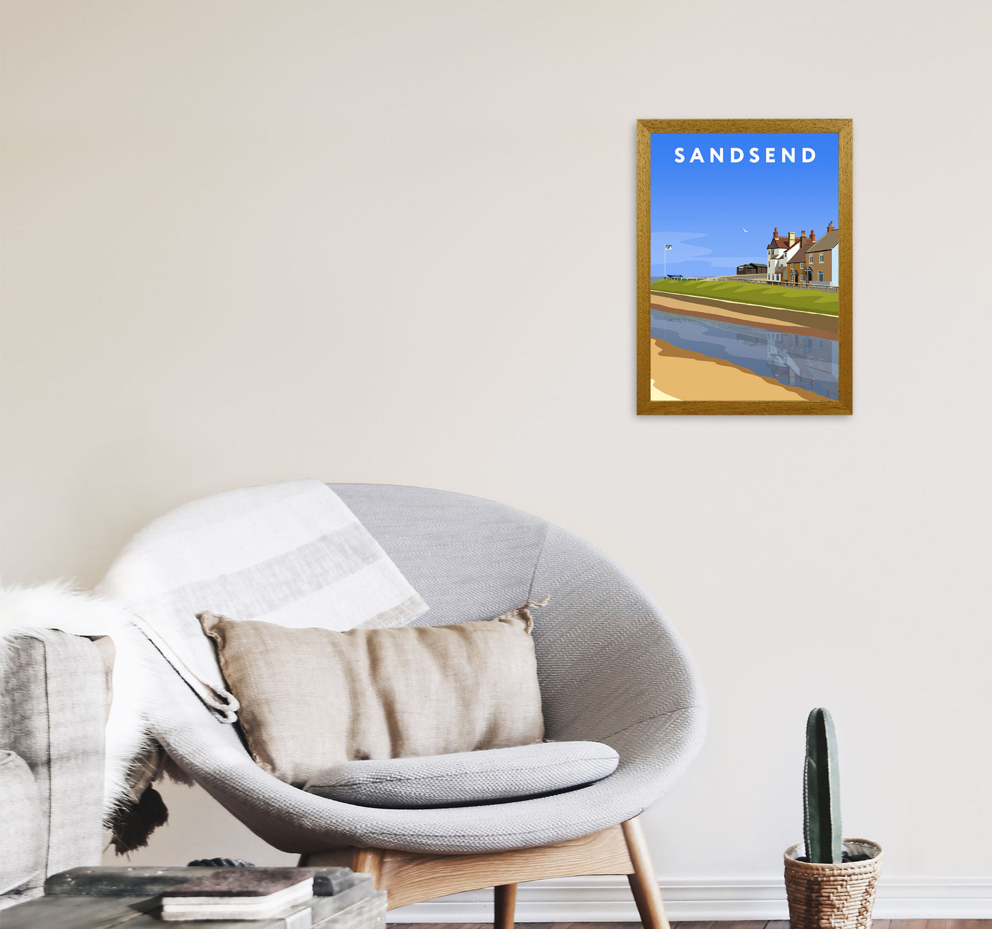 Sandsend3 Portrait by Richard O'Neill A3 Print Only