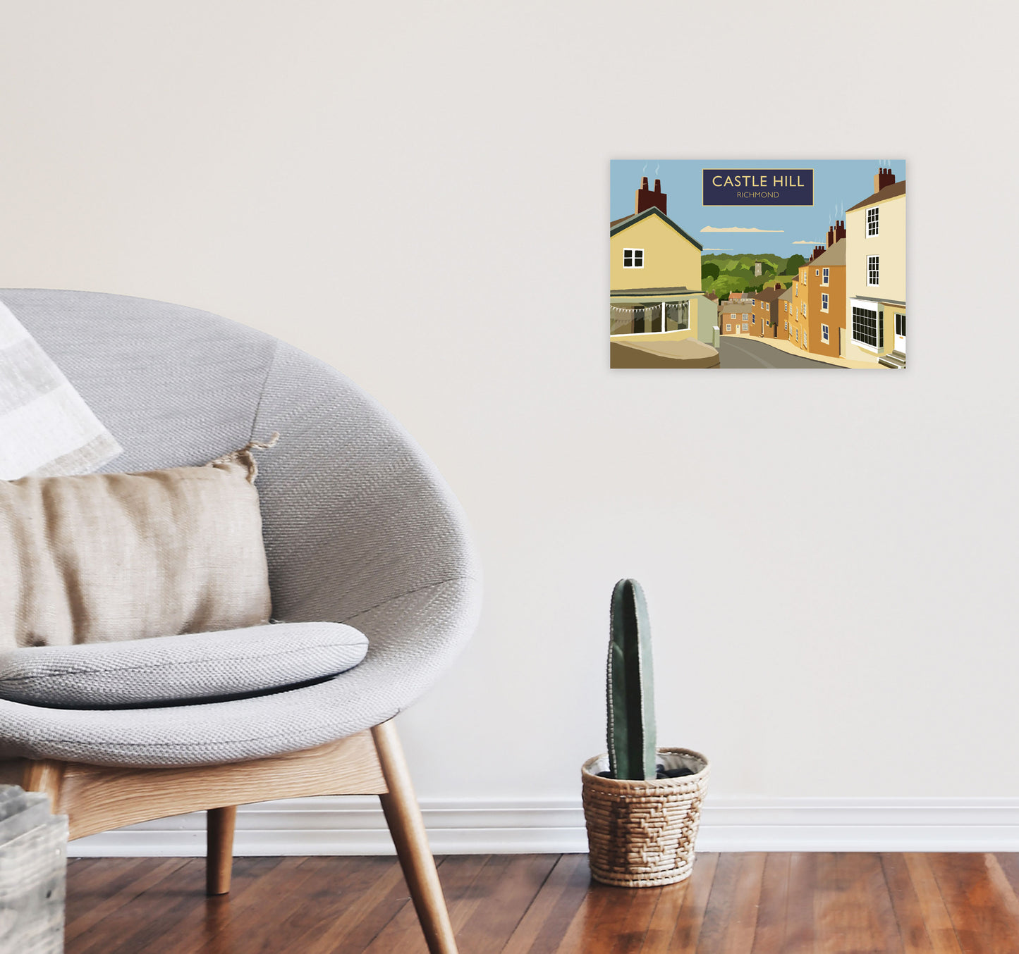 Castle Hill Richmond by Richard O'Neill A3 Black Frame
