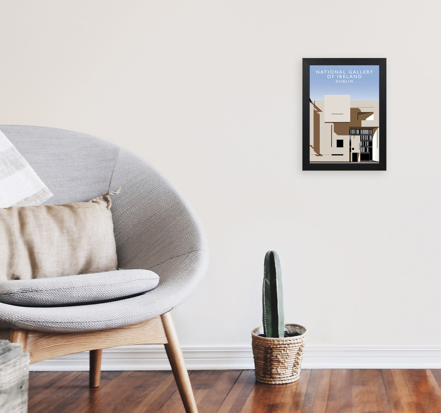 National Gallery Of Ireland by Richard O'Neill A4 White Frame