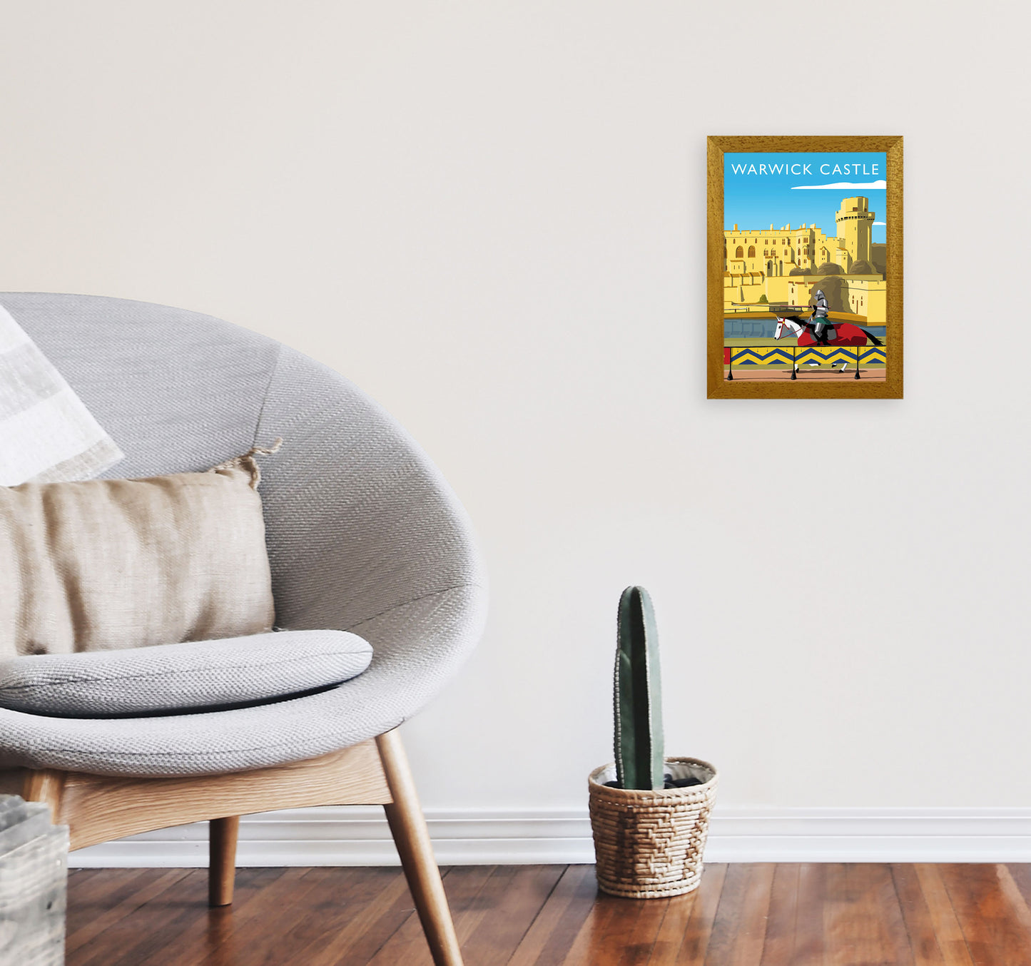 Warwick Castle Portrait by Richard O'Neill A4 Print Only