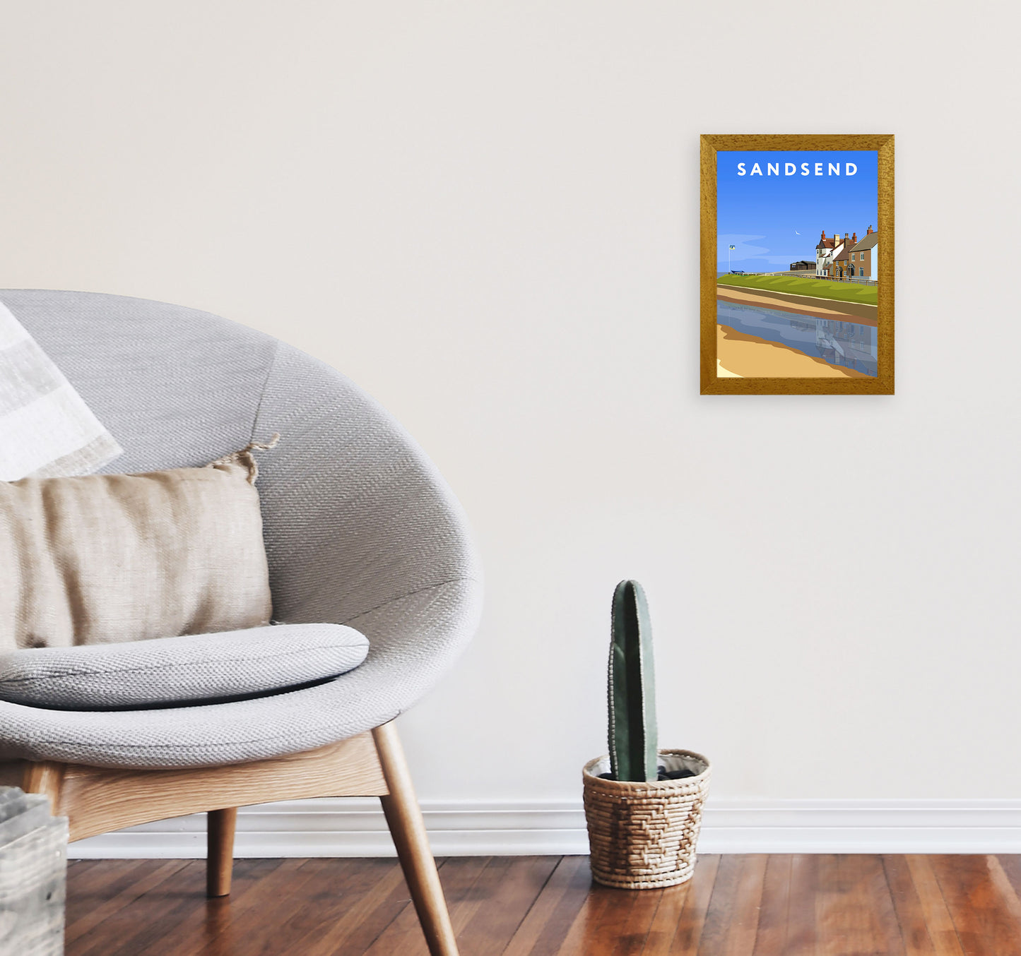 Sandsend3 Portrait by Richard O'Neill A4 Print Only