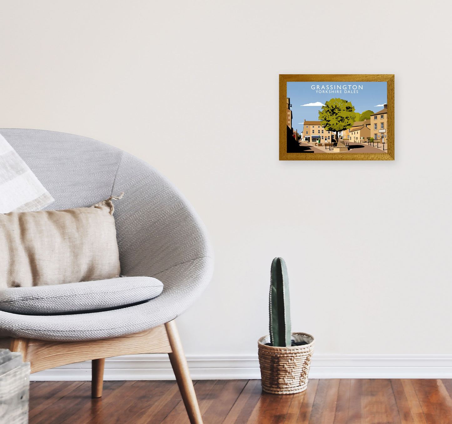 Grassington Yorkshire Dales Art Print by Richard O'Neill A4 Print Only