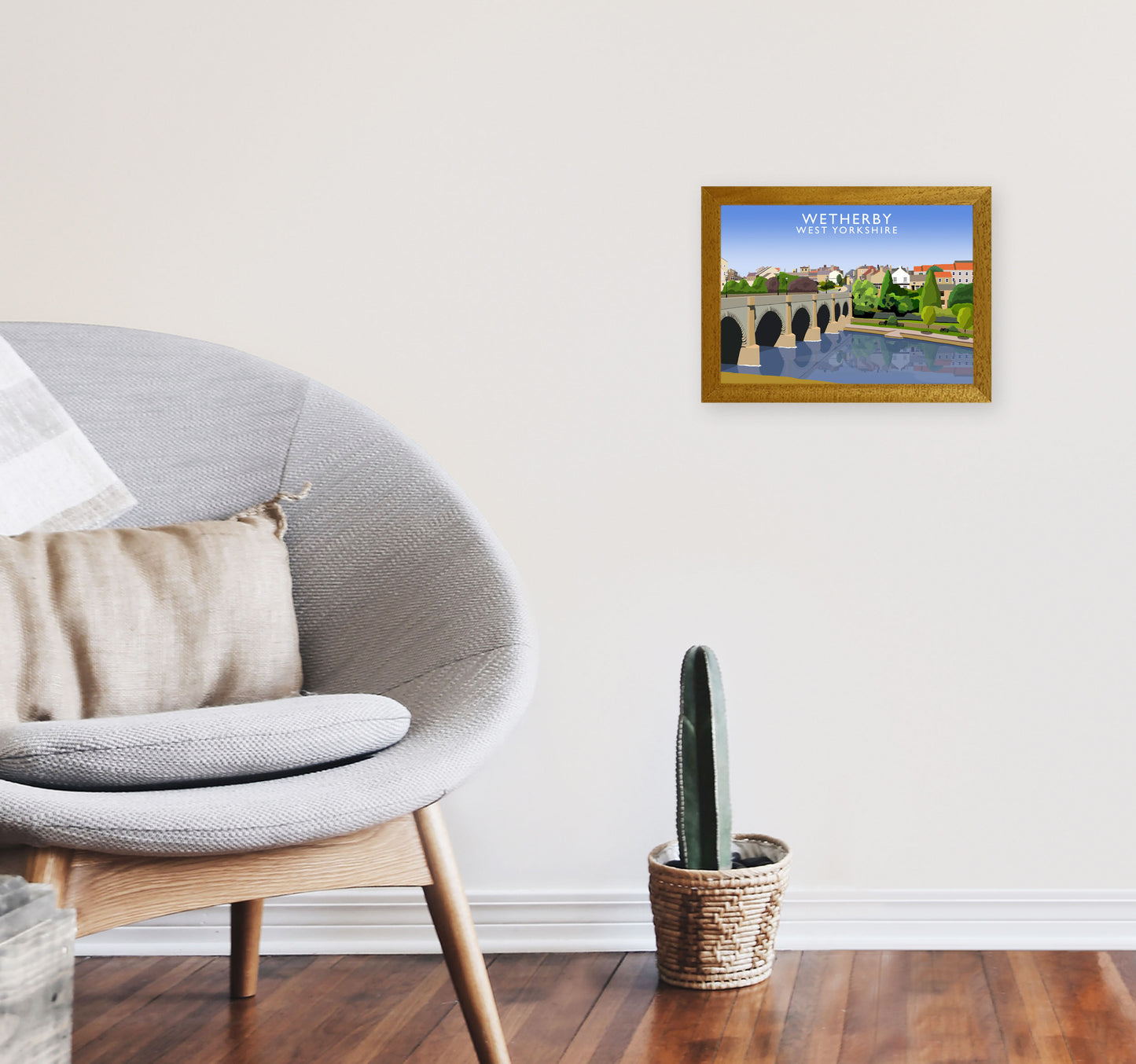 Wetherby West Yorkshire Digital Art Print by Richard O'Neill A4 Print Only