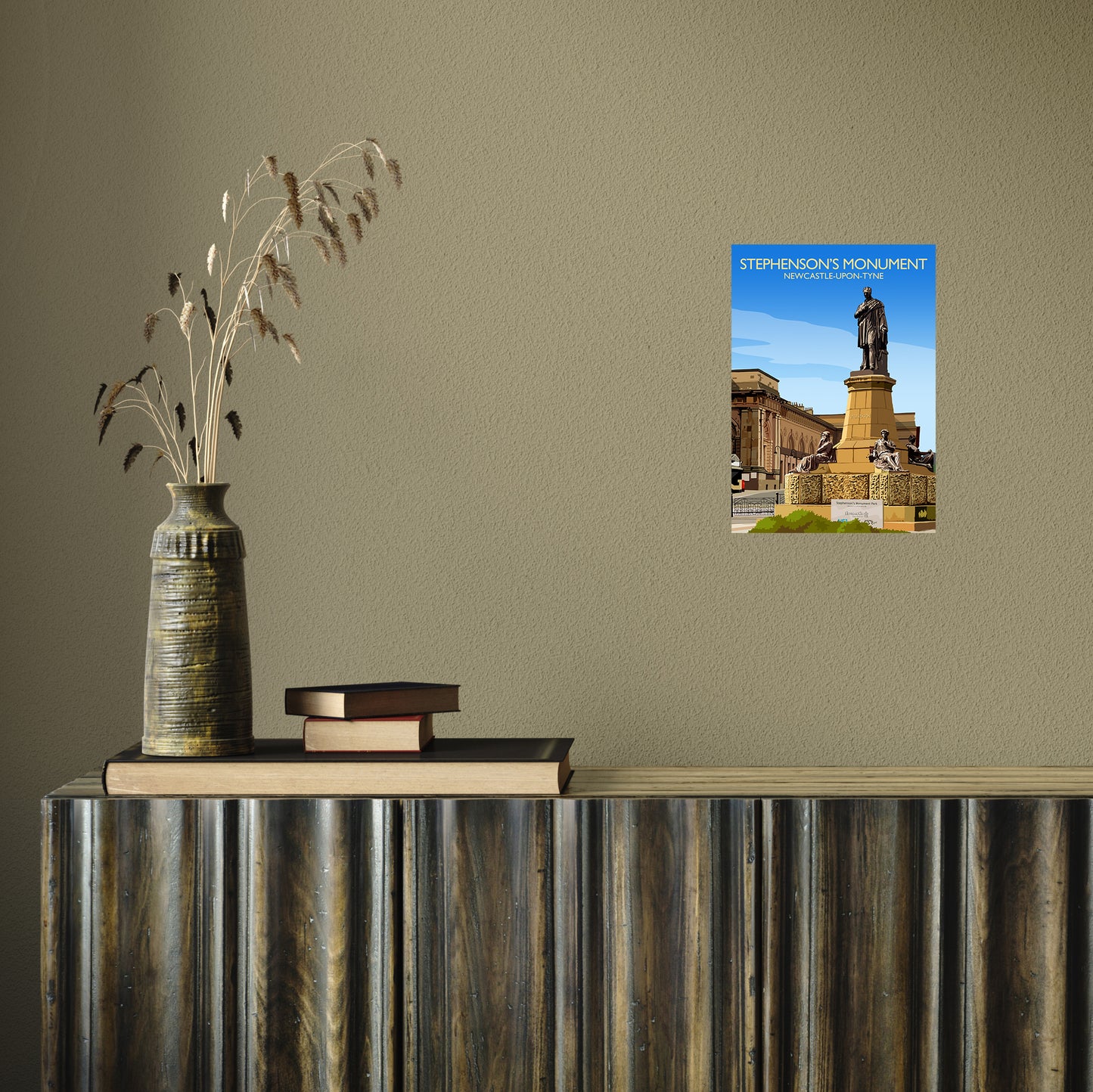 Stephenson's Monument by Richard O'Neill A4 Print Only