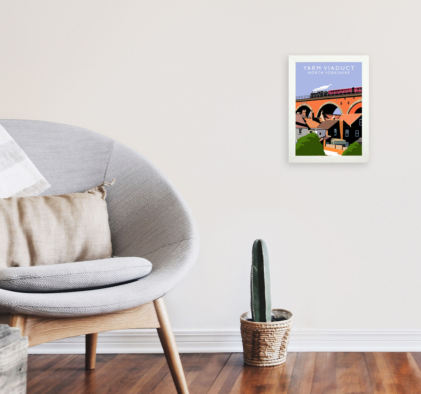 Yarm Viaduct by Richard O'Neill A4 Oak Frame