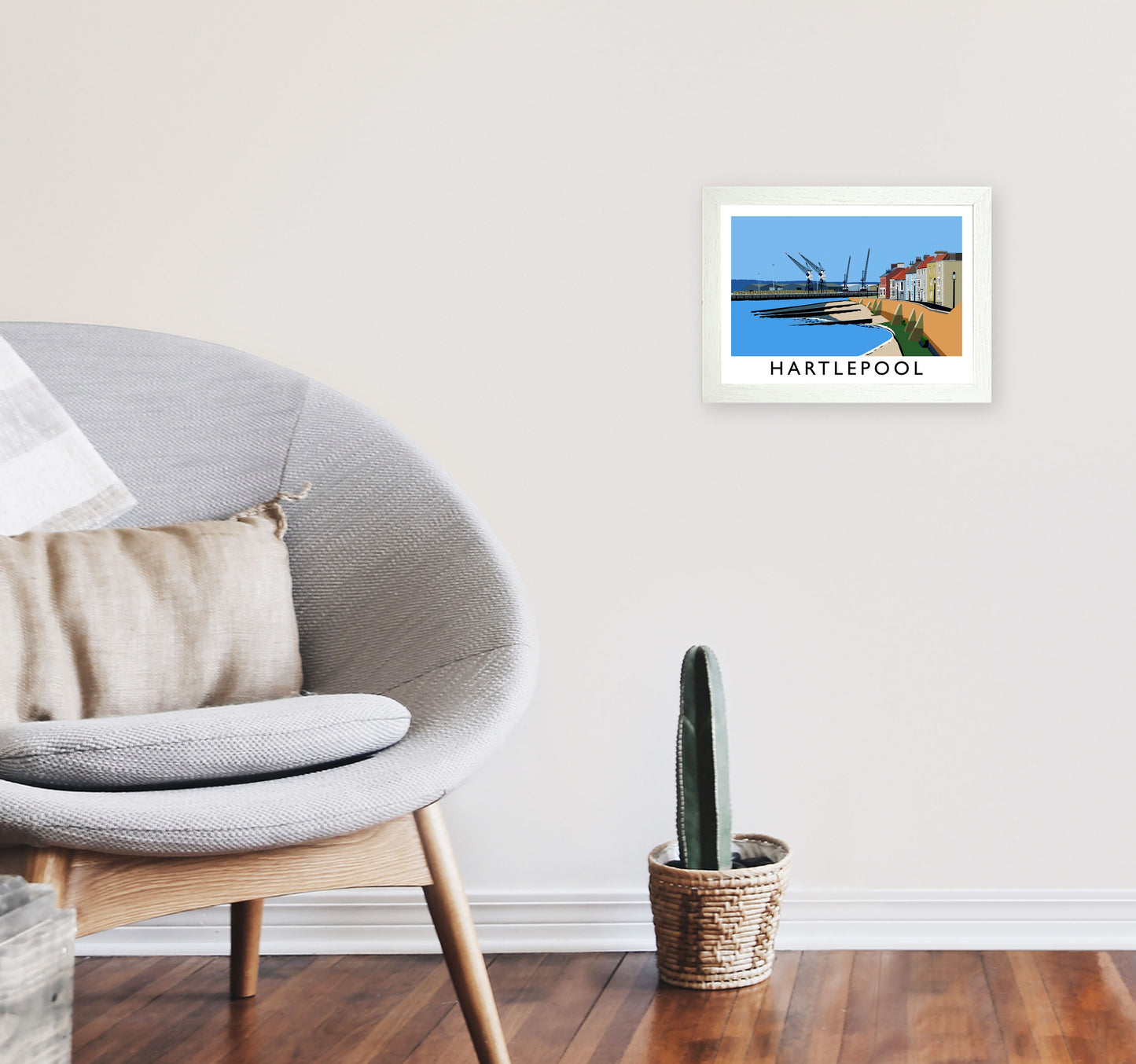 Hartlepool by Richard O'Neill A4 Oak Frame