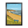 Cayton Bay North Yorkshire Coast Portrait Framed Digital Art Print by Richard O'Neill