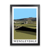 Wensleydale Travel Art Print by Richard O'Neill, Framed Wall Art
