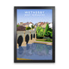 Wetherby West Yorkshire Travel Art Print by Richard O'Neill, Framed Wall Art