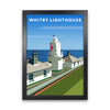 Whitby Lighthouse Travel Art Print by Richard O'Neill, Framed Wall Art