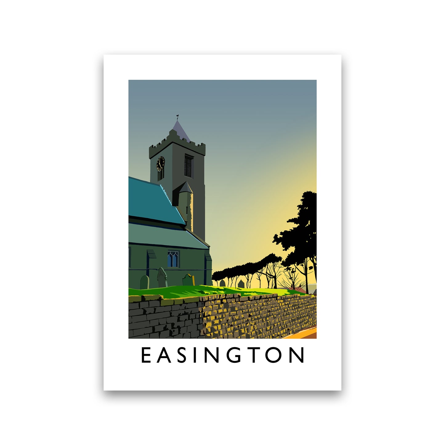 Easington Portrait Art Print by Richard O'Neill