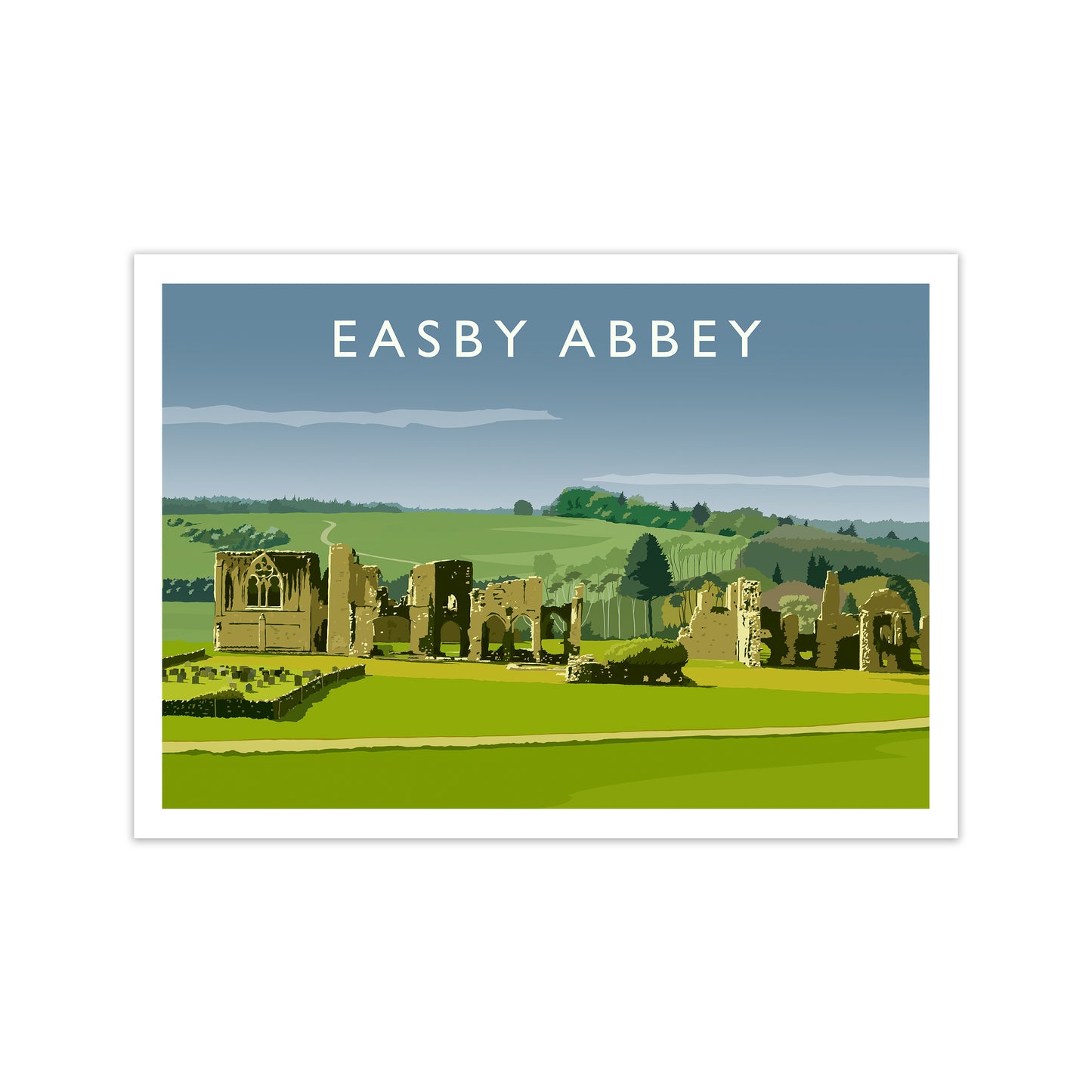 Easby Abbey Art Print by Richard O'Neill