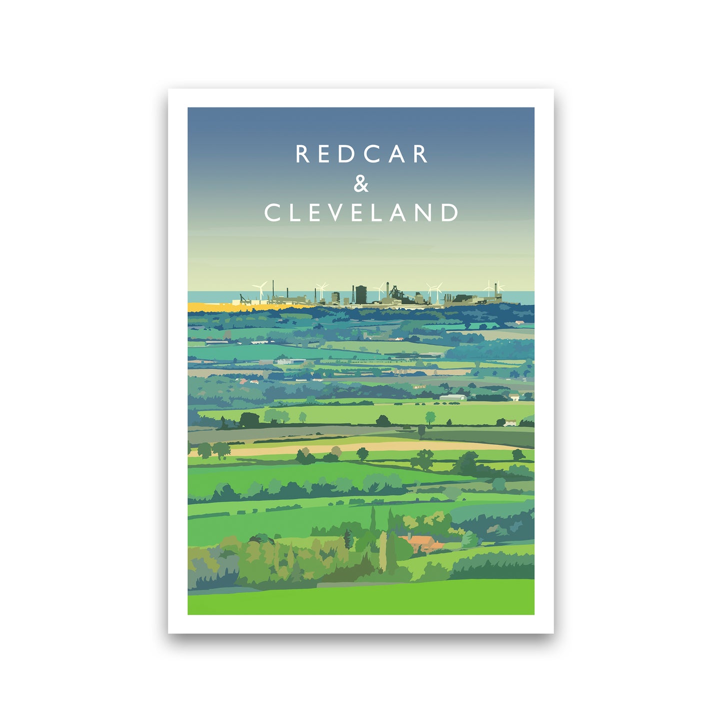 Redcar & Cleveland Travel Art Print by Richard O'Neill