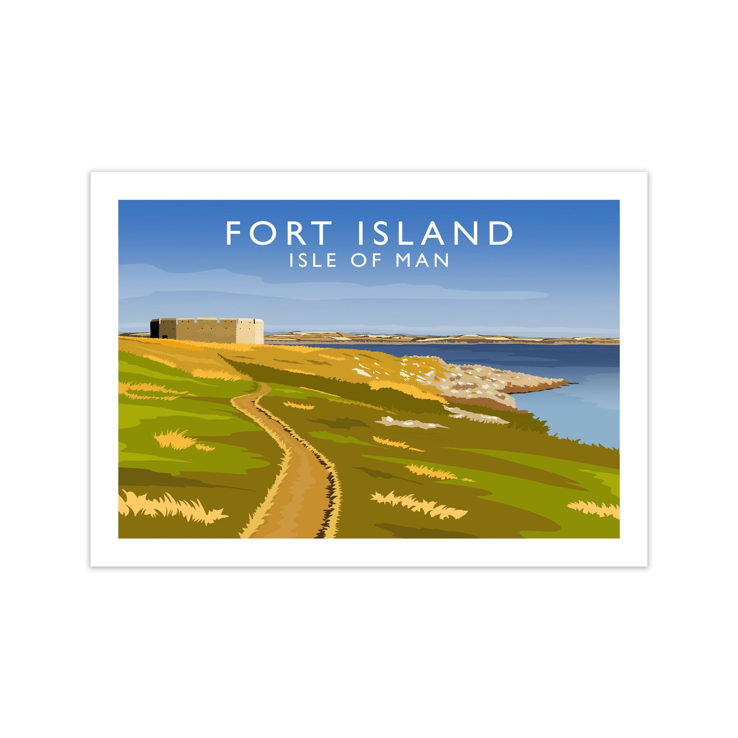 Fort Island Travel Art Print by Richard O'Neill