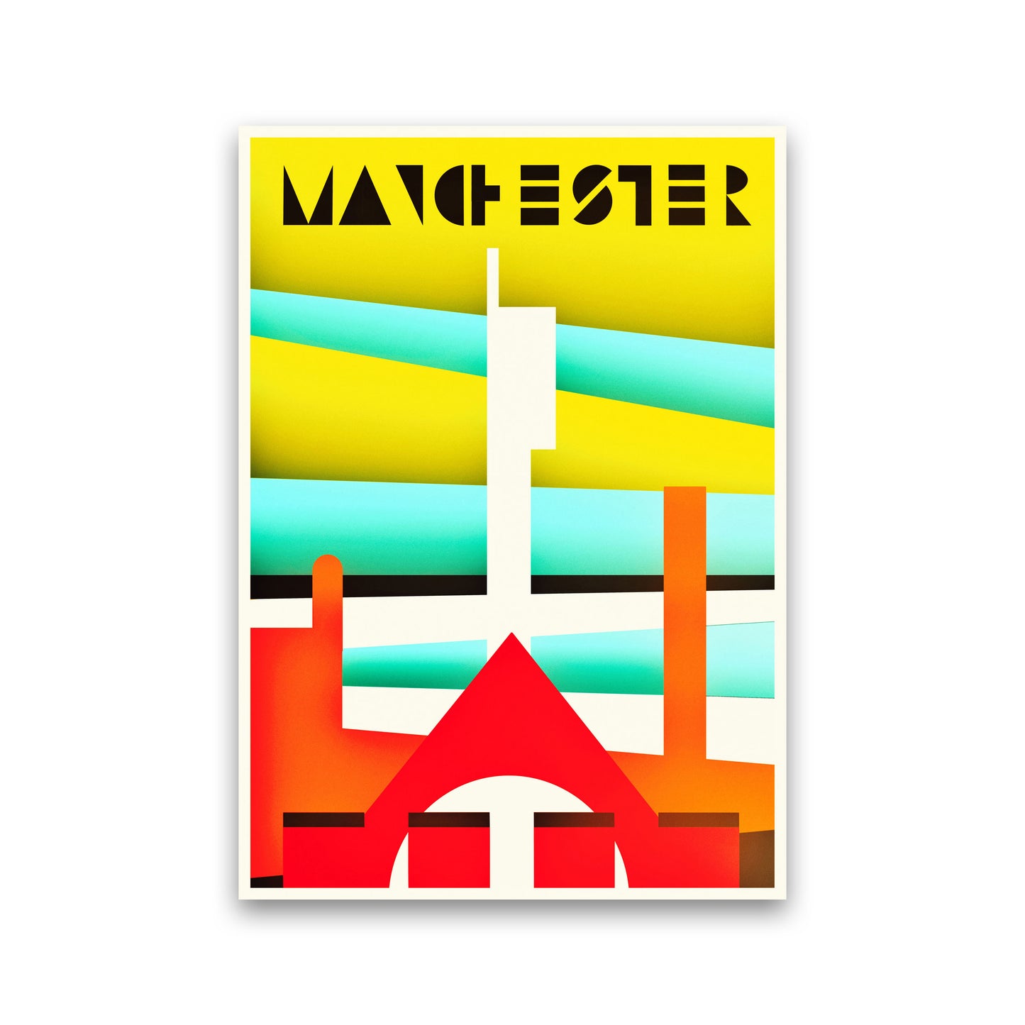 Manchester Travel Art Print by Richard O'Neill