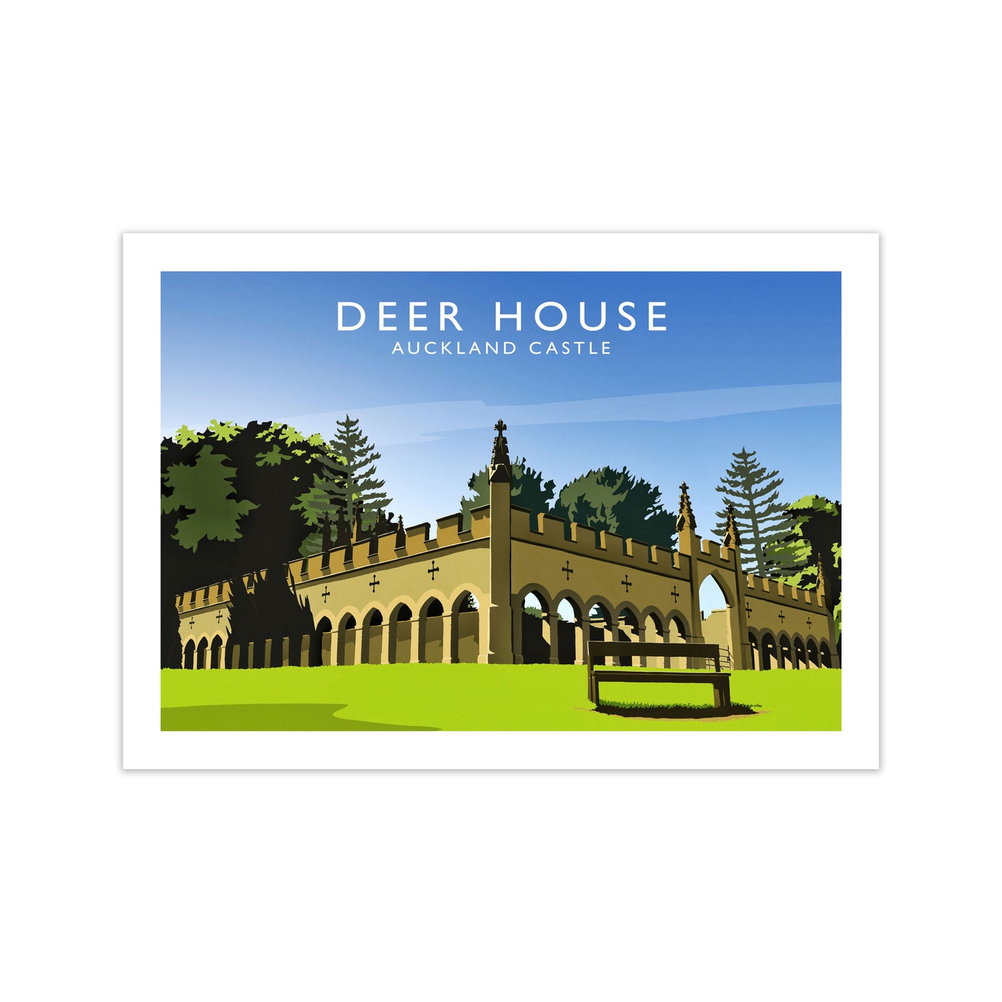 Deer House Travel Art Print by Richard O'Neill
