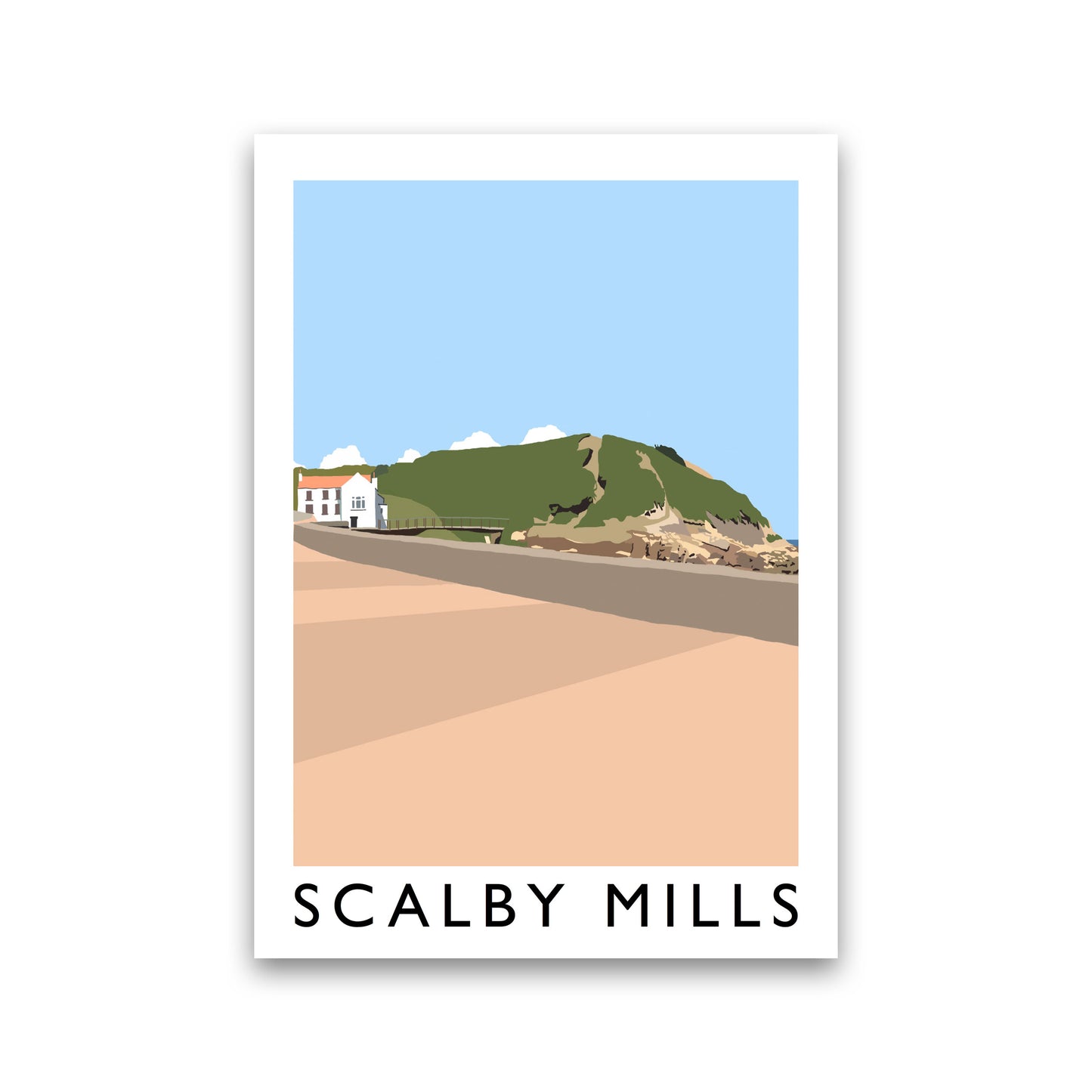 Scalby Mills Art Print by Richard O'Neill