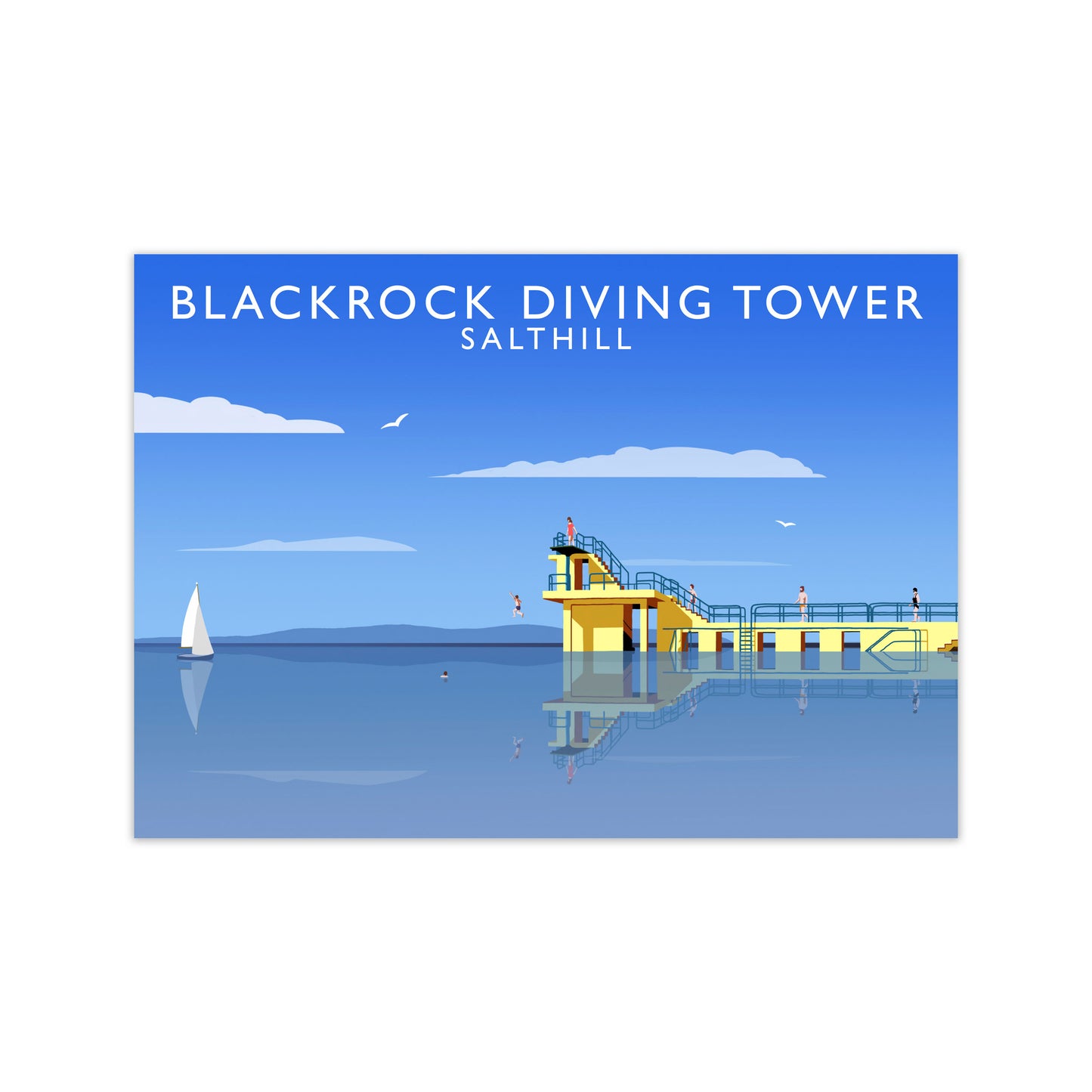 Blackrock Diving Tower (Landscape) by Richard O'Neill