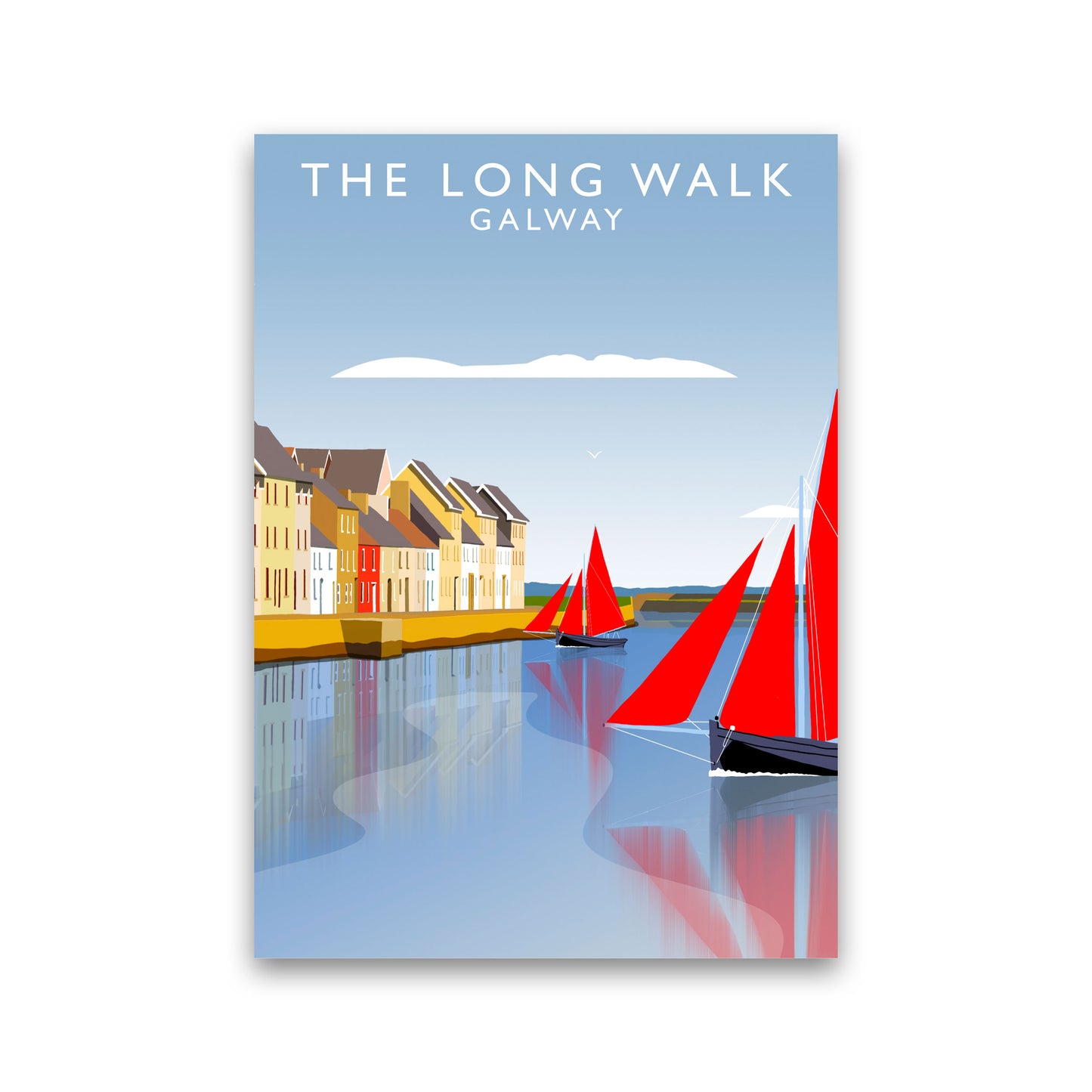 The Long Walk Galway Art Print by Richard O'Neill