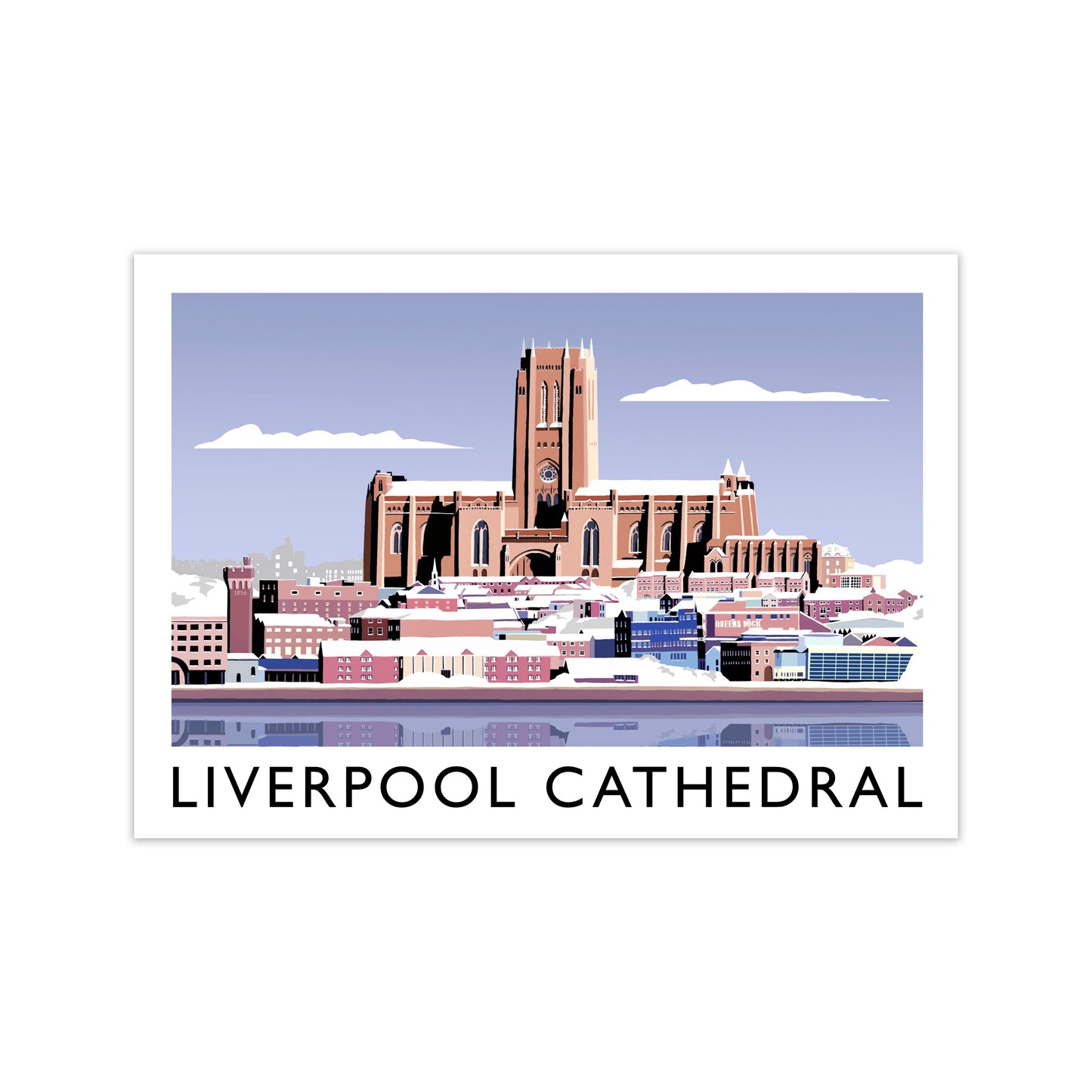 Liverpool Cathedral In Snow by Richard O'Neill