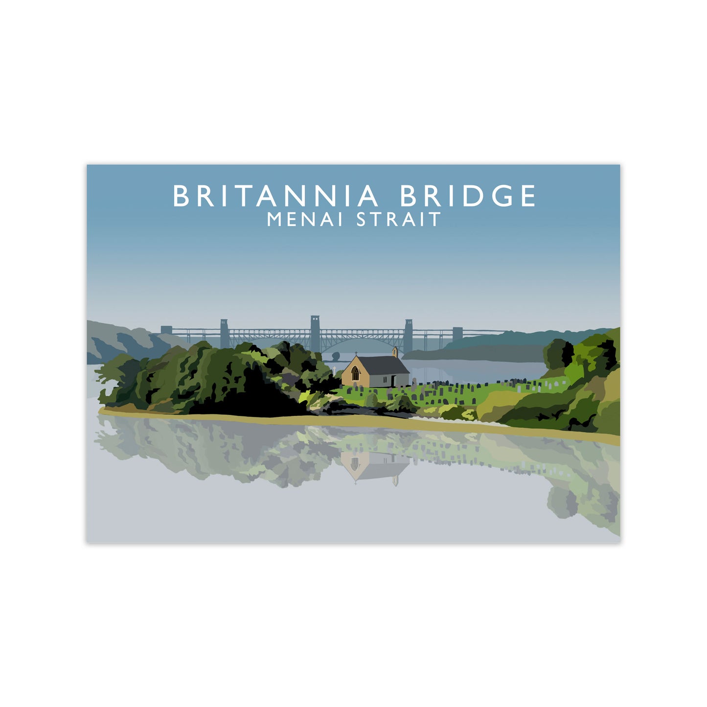 Britannia Bridge Art Print by Richard O'Neill
