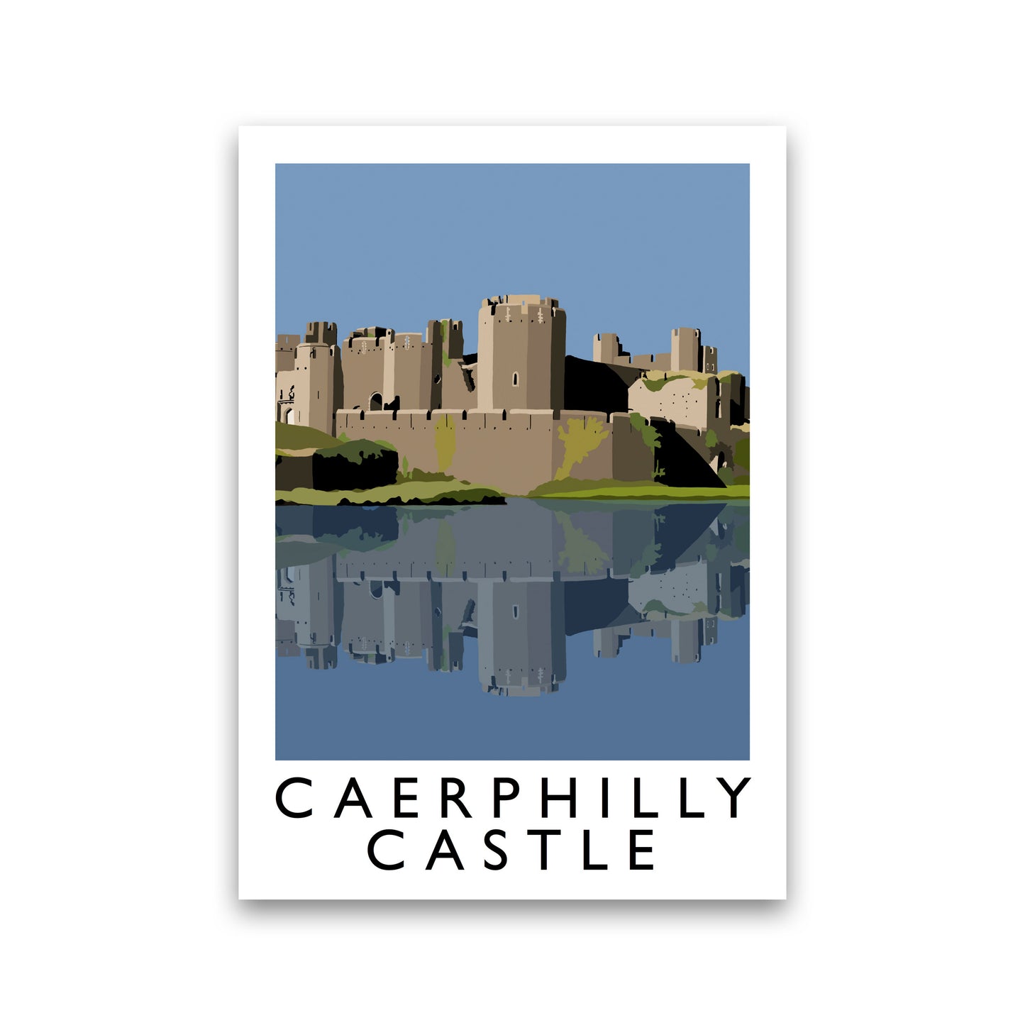 Caerphilly Castle Portrait by Richard O'Neill