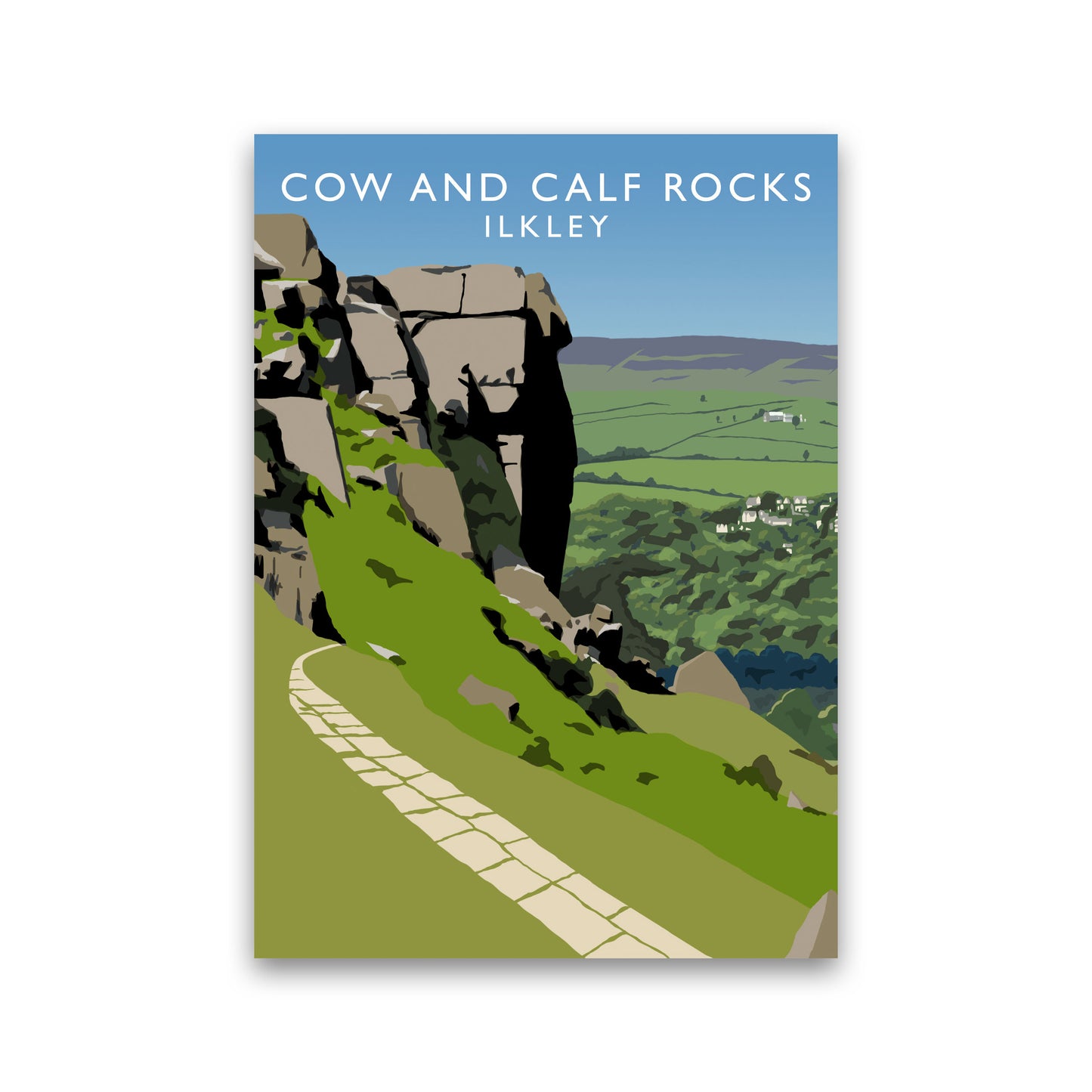 Cow And Calf Rocks Portrait by Richard O'Neill