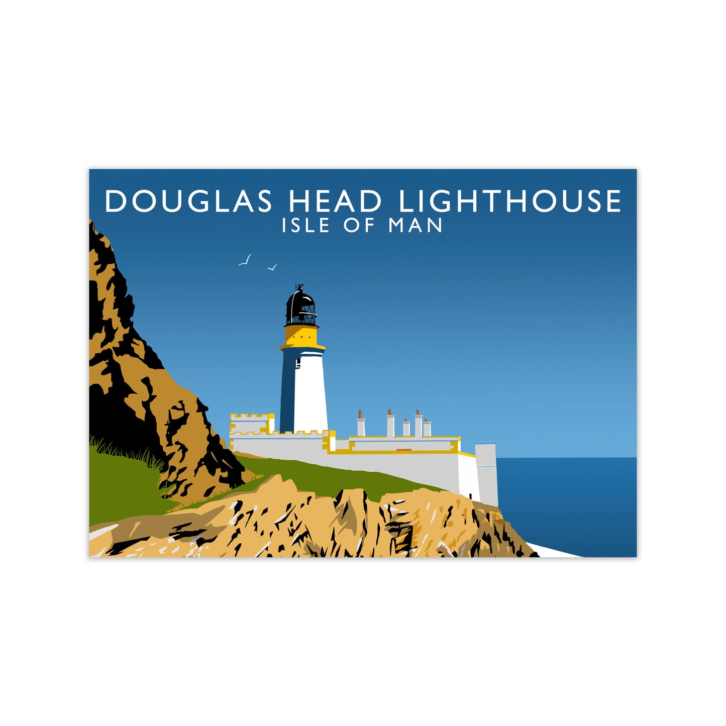 Douglas Head Lighthouse Portrait by Richard O'Neill
