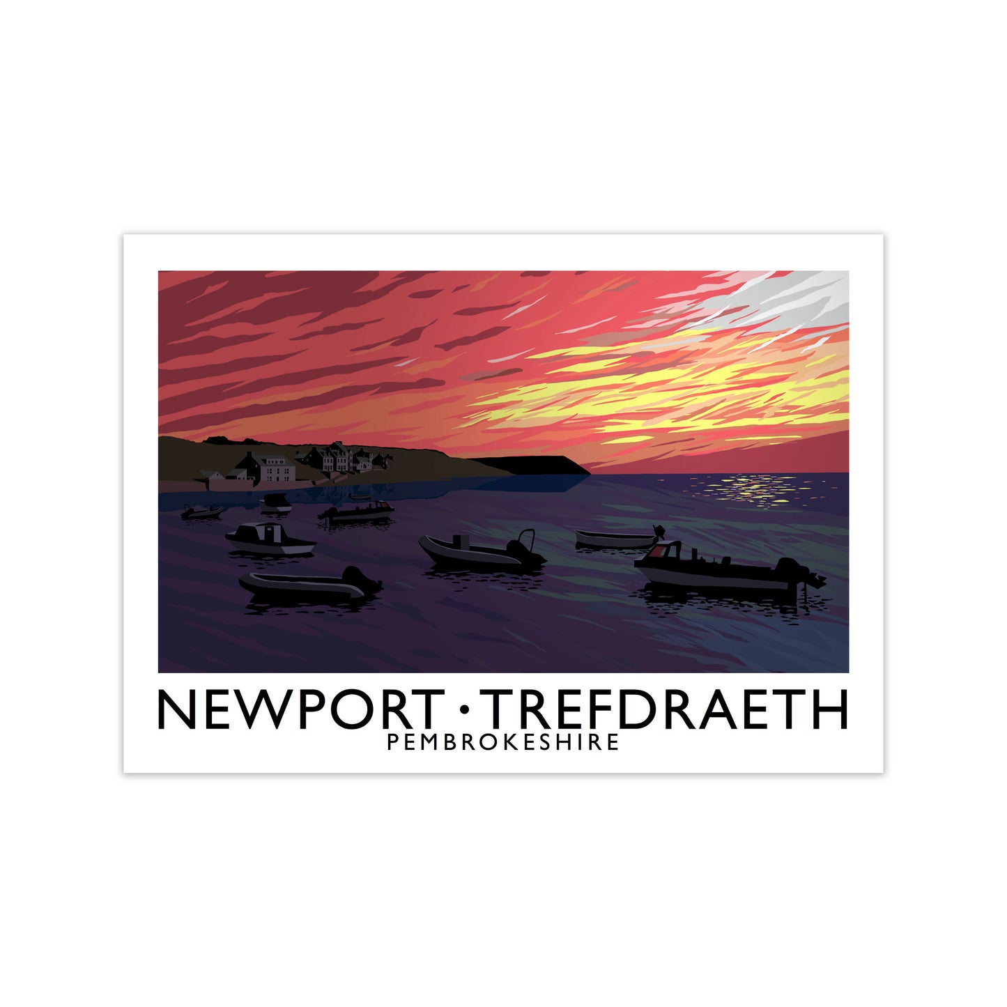 Newport Trefdraeth Pembrokeshire Travel Art Print by Richard O'Neill