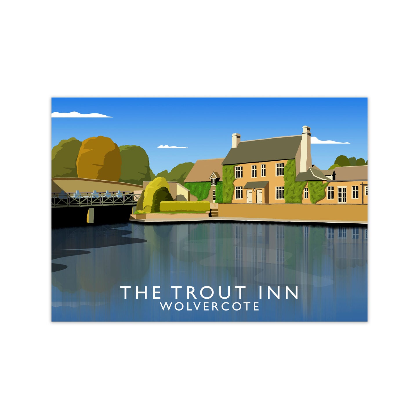 The Trout Inn Wolvercote Travel Art Print by Richard O'Neill