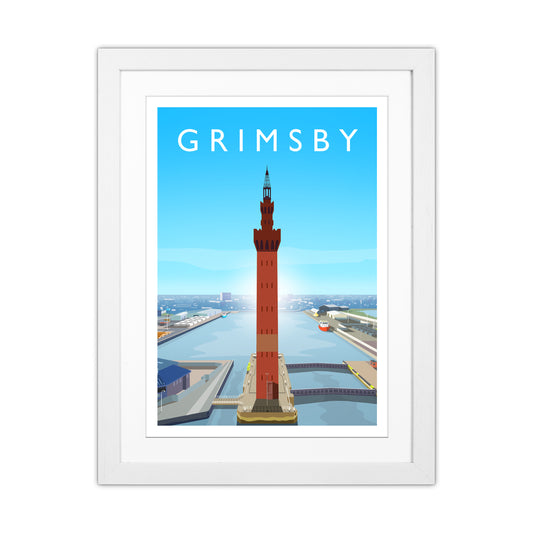 Grimsby Portrait Art Print by Richard O'Neill White Grain