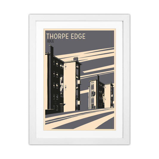 Thorpe Edge, Idle portrait Travel Art Print by Richard O'Neill White Grain