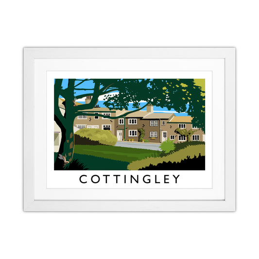 Cottingley Travel Art Print by Richard O'Neill White Grain