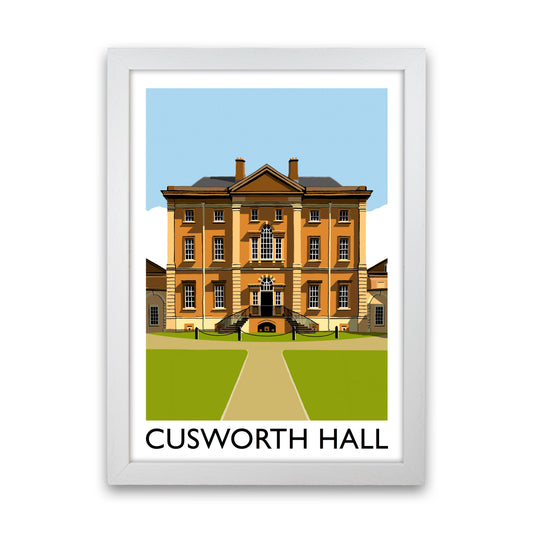 Cusworth Hall Framed Digital Art Print by Richard O'Neill White Grain