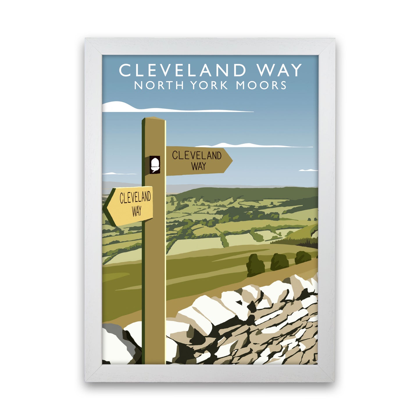 Cleveland Way (Portrait) by Richard O'Neill White Grain