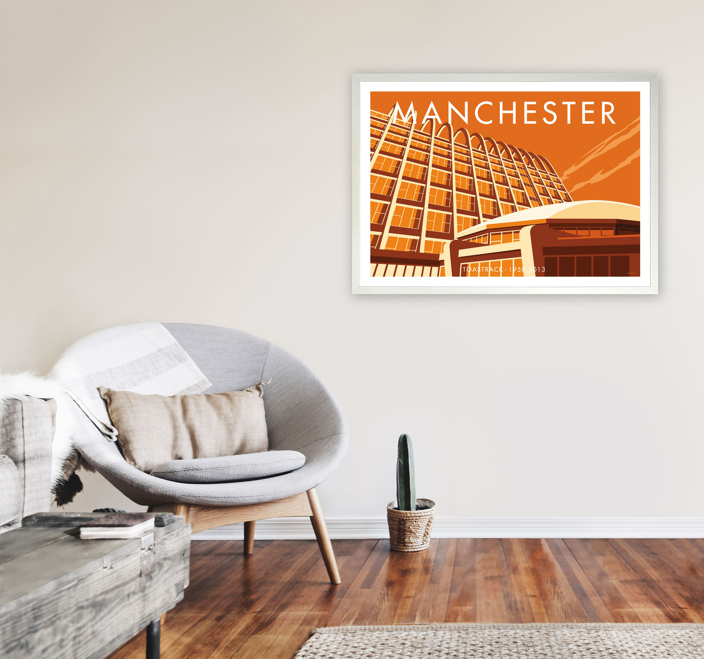Manchester 6 by Stephen Millership A1 Oak Frame