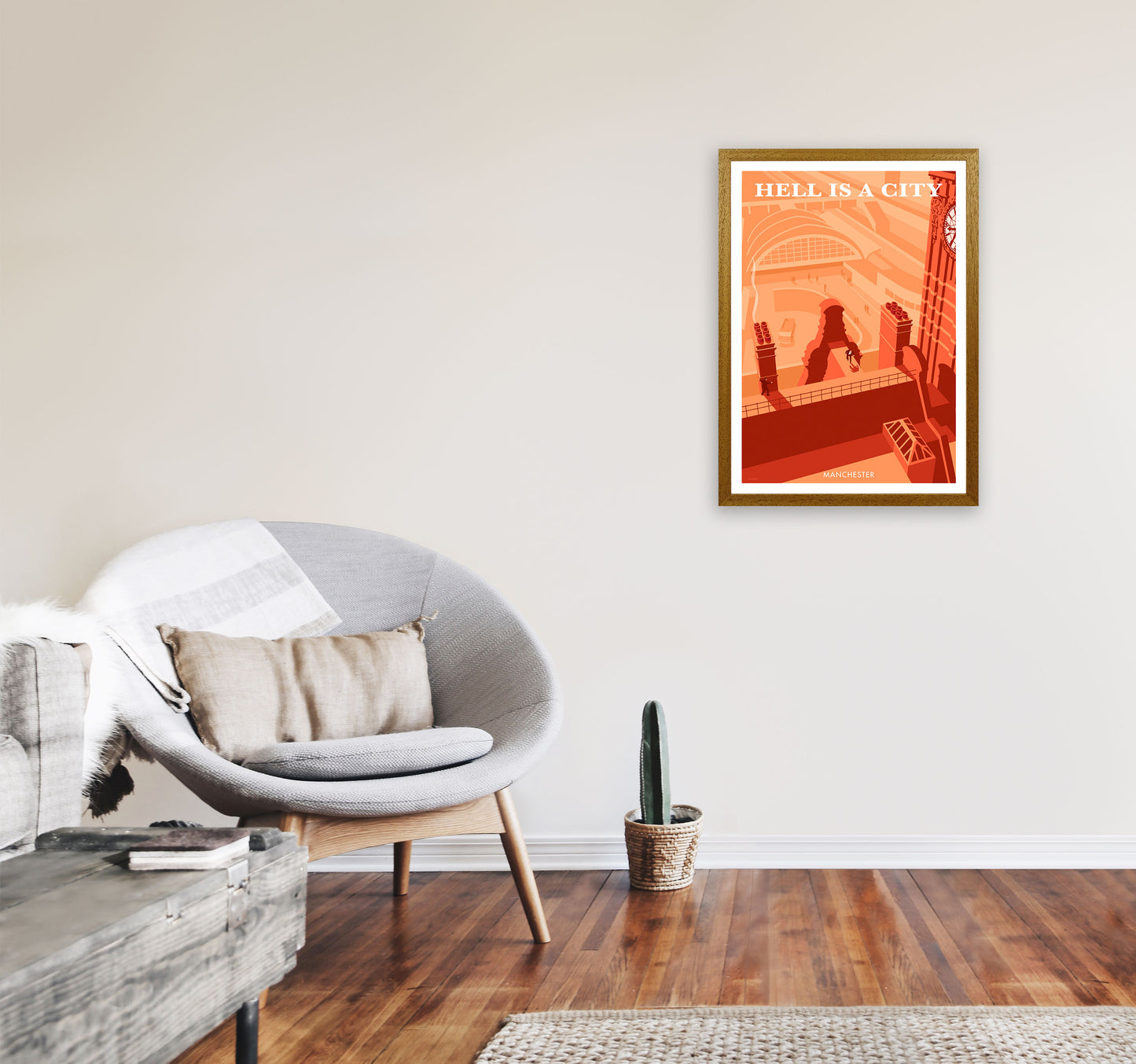 Manchester Art Print by Stephen Millership A2 Print Only